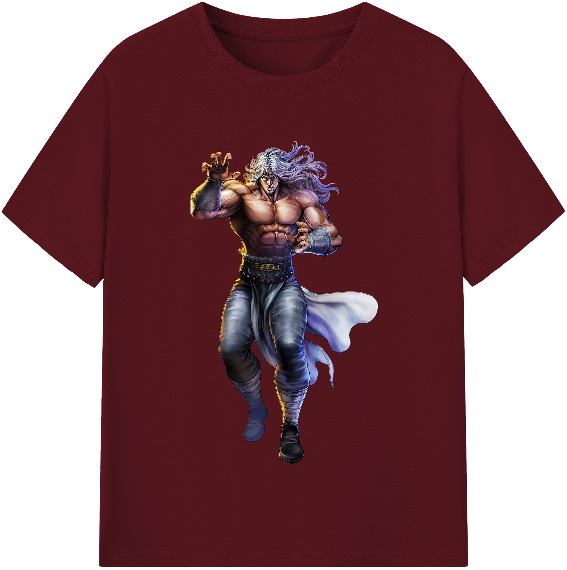 （画像用） 北斗の拳 Fist of the North Star 綿100％半袖Tシャツ（フロントプリント）